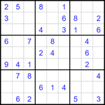 Судоку 9х9 #1750 легкий