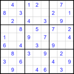 Судоку 9х9 #1751 легкий