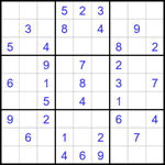 Судоку 9х9 #1754 легкий