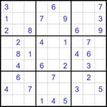 Судоку 9х9 #1755 легкий