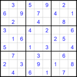 Судоку 9х9 #1756 легкий