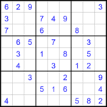 Судоку 9х9 #1760 легкий