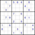 Судоку 9х9 #1674 средний