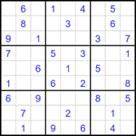 Судоку 9х9 #1675 средний