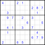 Судоку 9х9 #1677 средний