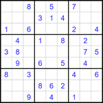 Судоку 9х9 #1678 средний