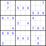 Судоку 9х9 #1679 средний