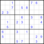 Судоку 9х9 #1685 средний