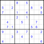 Судоку 9х9 #1686 средний