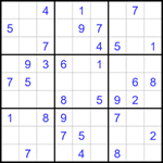 Судоку 9х9 #1688 средний