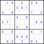 Судоку 9х9 #1690 средний