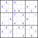 Судоку 9х9 #1692 средний