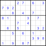 Судоку 9х9 #1693 средний