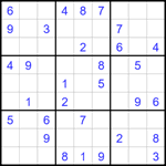 Судоку 9х9 #1695 средний