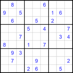 Судоку 9х9 #1697 средний