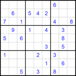 Судоку 9х9 #1699 средний