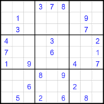 Судоку 9х9 #1700 средний