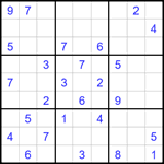 Судоку 9х9 #1701 средний