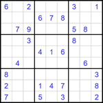 Судоку 9х9 #1702 средний