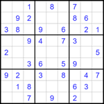 Судоку 9х9 #1703 средний