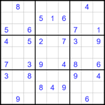 Судоку 9х9 #1706 средний