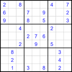Судоку 9х9 #1708 средний