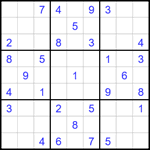 Судоку 9х9 #1710 средний