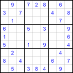 Судоку 9х9 #1713 средний