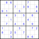 Судоку 9х9 #1714 средний