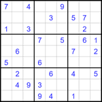 Судоку 9х9 #1716 средний