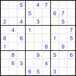 Судоку 9х9 #1718 средний