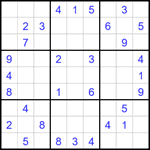 Судоку 9х9 #1719 средний