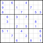 Судоку 9х9 #1720 средний