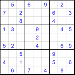 Судоку 9х9 #1721 средний