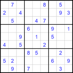 Судоку 9х9 #1723 средний