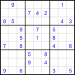 Судоку 9х9 #1724 средний