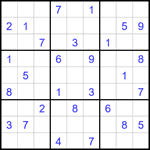 Судоку 9х9 #1725 средний