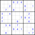 Судоку 9х9 #1727 средний