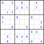 Судоку 9х9 #1728 средний