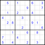 Судоку 9х9 #1729 средний