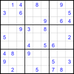 Судоку 9х9 #1730 средний