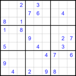 Судоку 9х9 #1690 трудный