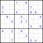 Судоку 9х9 #1695 трудный