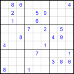 Судоку 9х9 #1700 трудный