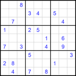 Судоку 9х9 #1706 трудный