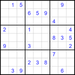 Судоку 9х9 #1727 трудный