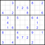 Судоку 9х9 #1679 очень трудный