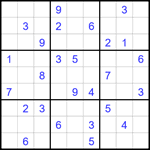 Судоку 9х9 #1680 очень трудный