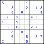 Судоку 9х9 #1690 очень трудный