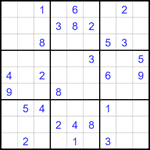 Судоку 9х9 #1700 очень трудный